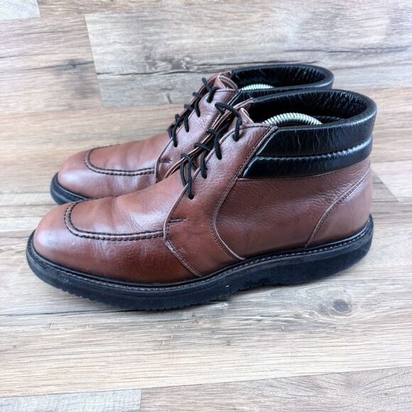 Vintage Red Wing Oxford Chukka Men's 8 Brown Leather Moc Toe Armortred - Picture 1 of 7